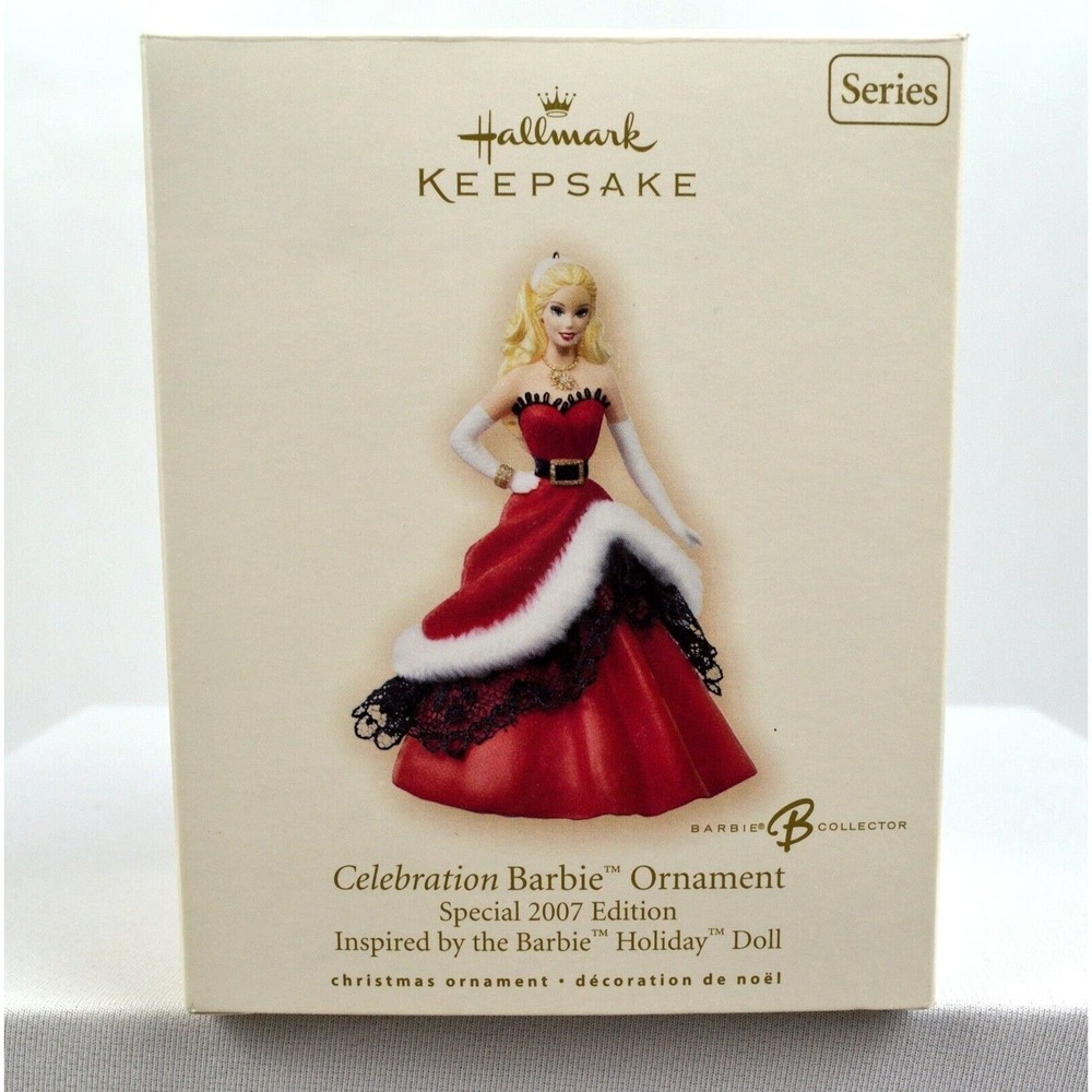 Hallmark Keepsake Celebration Barbie Ornament Special 2007 Edition Dated QX2359